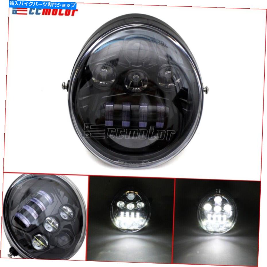 Headlight LEDヘッドライトハローDRLハーレーCVO Vロッドマッスルストリートロッド用のHI/LOビームライト LED Headlight Halo DRL Hi/Lo Beam Light for Harley CVO V-Rod Muscle Street Rod【並行輸入品】