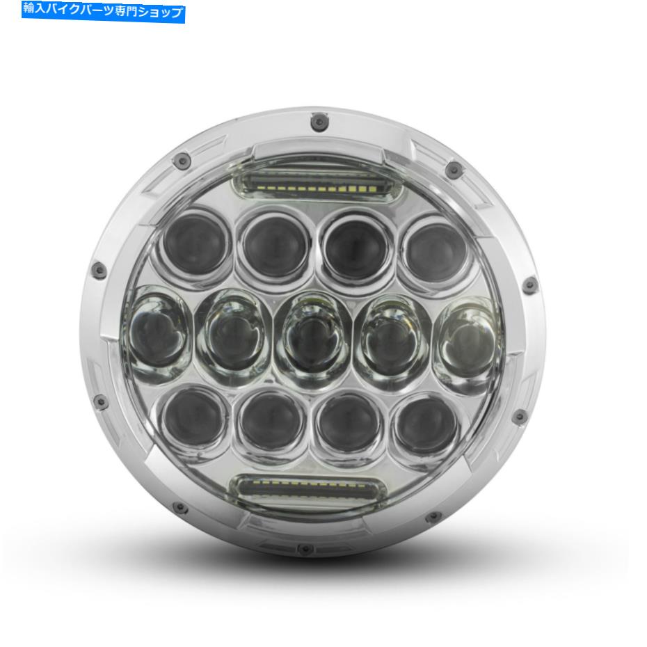 Headlight ハーレーバガーモデル用のDRL付きヘッドライトインサート75WクロムプロジェクターLED Headlight Insert with DRL for Harley Bagger Models 75W Chrome Projector LED【並行輸入品】｜Us Custom Parts Shop USDM