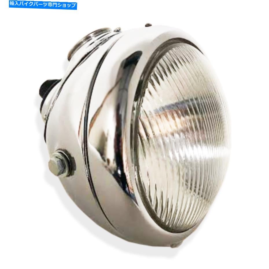 Headlight ルーカスMU42スタイルヘッドランプ6 1/2 "インチクロムトライアンフオートバイに最適 Lucas MU42 Style Headlamp 6 1/2" Inch Chrome Ideal For Triumph Motorcycles【並行輸入品】｜Us Custom Parts Shop USDM