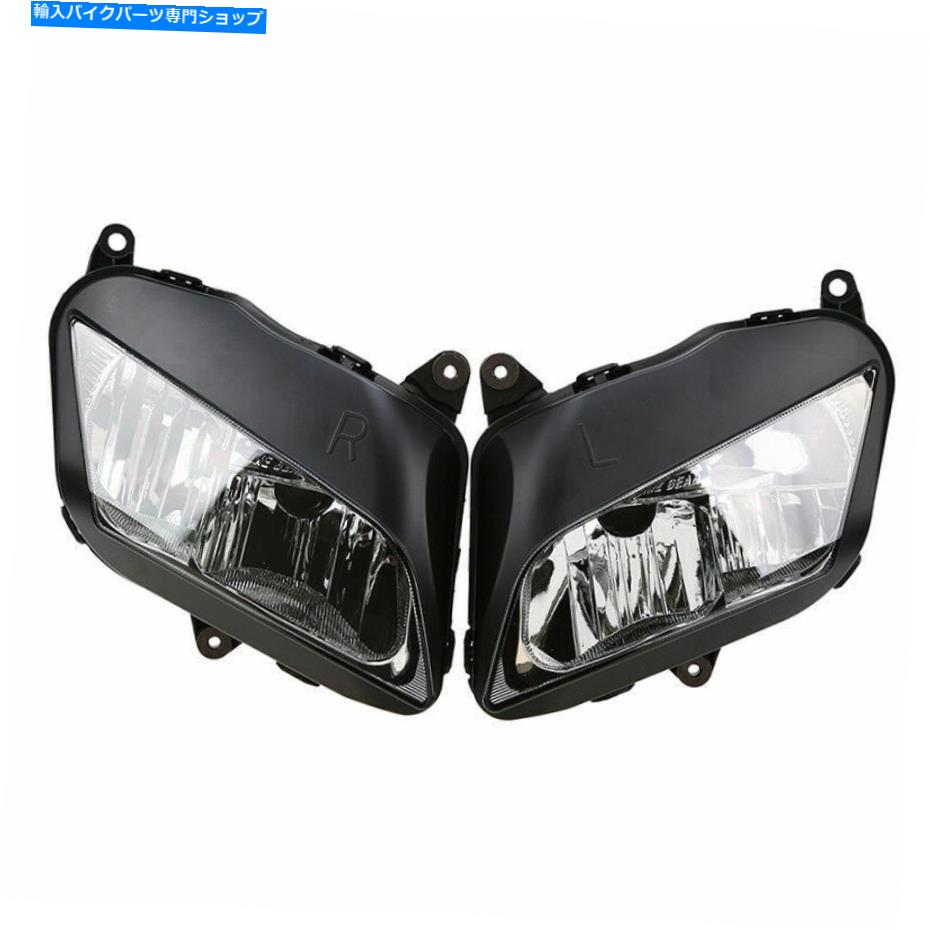 Headlight ホンダCBR 600RR 2007-2012用のオートバイヘッドライトハウジングケースレンズペア Pair Motorcycle Headlight Housing Case Lens For Honda CBR 600RR 2007-2012【並行輸入品】