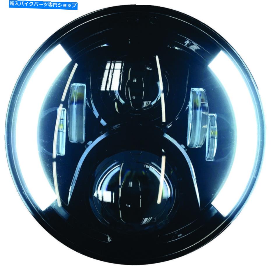 Headlight 高解像度7 "LEDヘッドリッグ部分ハローブラック HIGH DEFINITION 7" LED HEADLIG PARTIAL HALO BLACK【並行輸入品】｜Us Custom Parts Shop USDM