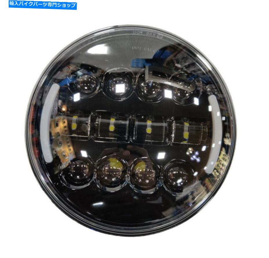 Headlight ロイヤルエンフィールド90ワット12 LEDハーフリングヘッドライトに適合 FITS FOR ROYAL ENFIELD 90 WATT 12 LED HALF RING HEAD LIGHT【並行輸入品】｜Us Custom Parts Shop USDM 137,995円