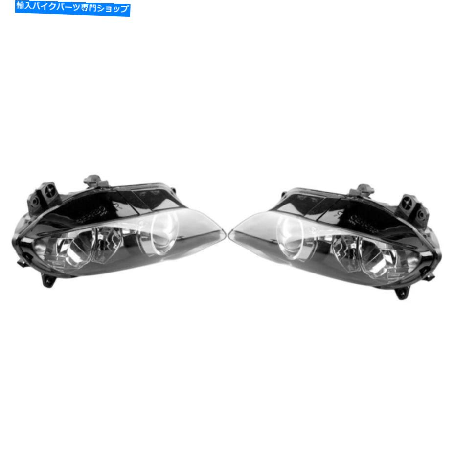 Headlight フロントヘッドライトヘッドランプアセンブリライトフィットヤマハYZF R1 2004 2005 2006ペア Front Headlight Headlamp Assembly Light Fit Yamaha YZF R1 2004 2005 2006 Pair【並行輸入品】