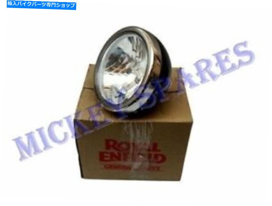 Headlight 本物のロイヤルエンフィールドGT＆インターセプター650ブラックヘッドライトランプアセンブリ Genuine Royal Enfield GT & Interceptor 650 Black Head Light Lamp Assembly【並行輸入品】