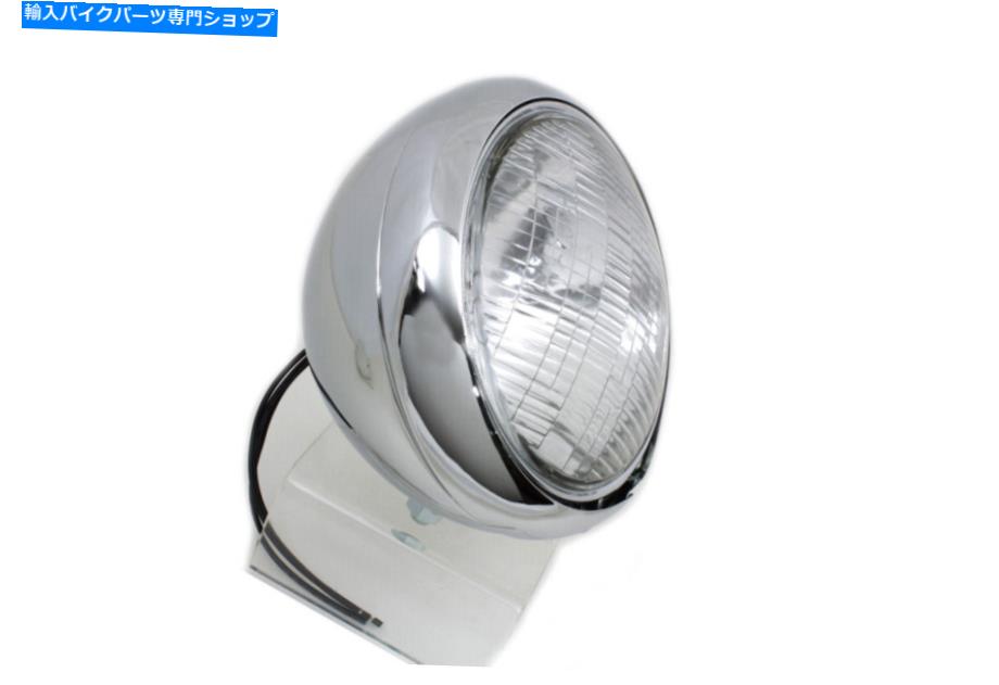 Headlight Chrome Replica 7ラウンドヘッドランプ6ボルトはHarley-Davidsonに適合します Chrome Replica 7 Round Headlamp 6 Volt fits Harley-Davidson【並行輸入品】｜Us Custom Parts Shop USDM