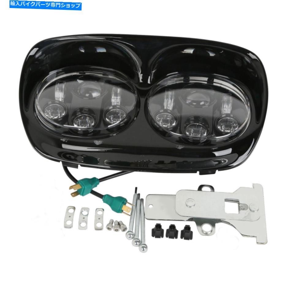 Headlight ハーレーツアーロードグライドに適したLEDデュアルヘッドライト1998-2013 LED Dual Headlights Fit For Harley Touring Road Glide 1998-2013【並行輸入品】｜Us Custom Parts Shop USDM