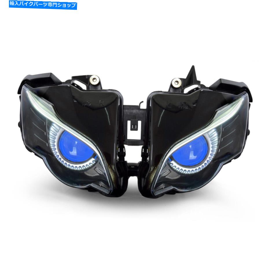Headlight ホンダCBR1000RR 2012-16フロントランプブルーの1x LEDモーターバイクヘッドライトアセンブリ 1X LED Motorbike Headlights Assembly for Honda CBR1000RR 2012-16 Front Lamp Blue【並行輸入品】
