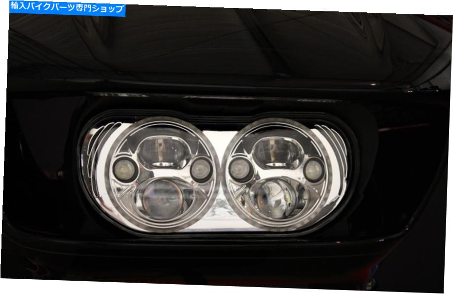Headlight カスタムダイナミクスChrome Road Glide Trubeam LEDヘッドランプCDTB-RG-15-C Custom Dynamics Chrome Road Glide Trubeam LED Headlamp CDTB-RG-15-C【並行輸入品】｜Us Custom Parts Shop USDM 137,170円