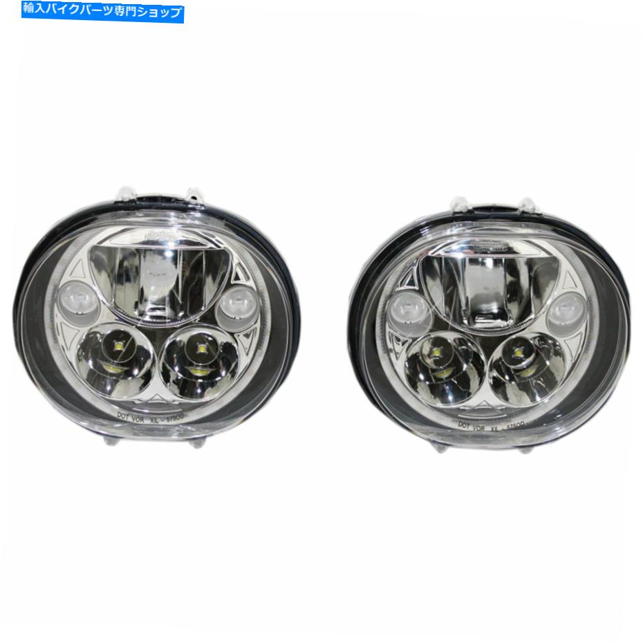 Headlight カスタムダイナミクスLEDヘッドライト-5-3/4 "-Chrome-ペアCDTB -575ov -C CUSTOM DYNAMICS LED HEADLIGHT - 5-3/4" - CHROME - PAIR CDTB-575OV-C【並行輸入品】｜Us Custom Parts Shop USDM