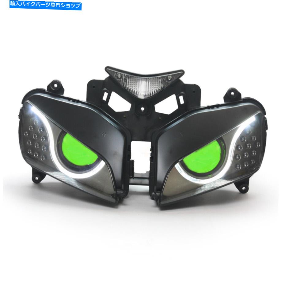 Headlight ホンダCBR1000RR 2004-2007ランプの1X LEDオートバイヘッドライトアセンブリ 1X LED Motorcycle Headlight Assembly for Honda CBR1000RR 2004-2007 Lamps Green【並行輸入品】