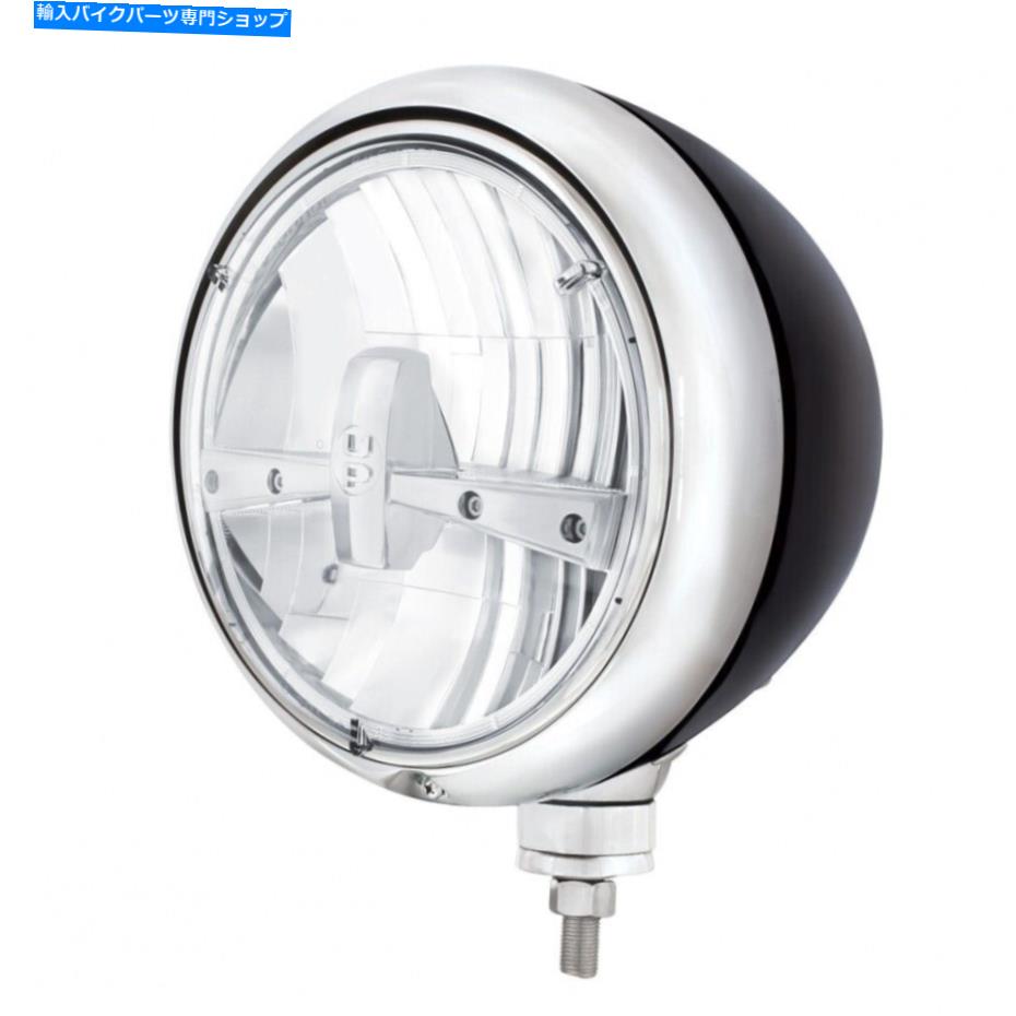 Headlight ブラックガイドヘッドライト5 LED電球 - クロム Black Guide Headlight 5 LED Bulb - Chrome【並行輸入品】