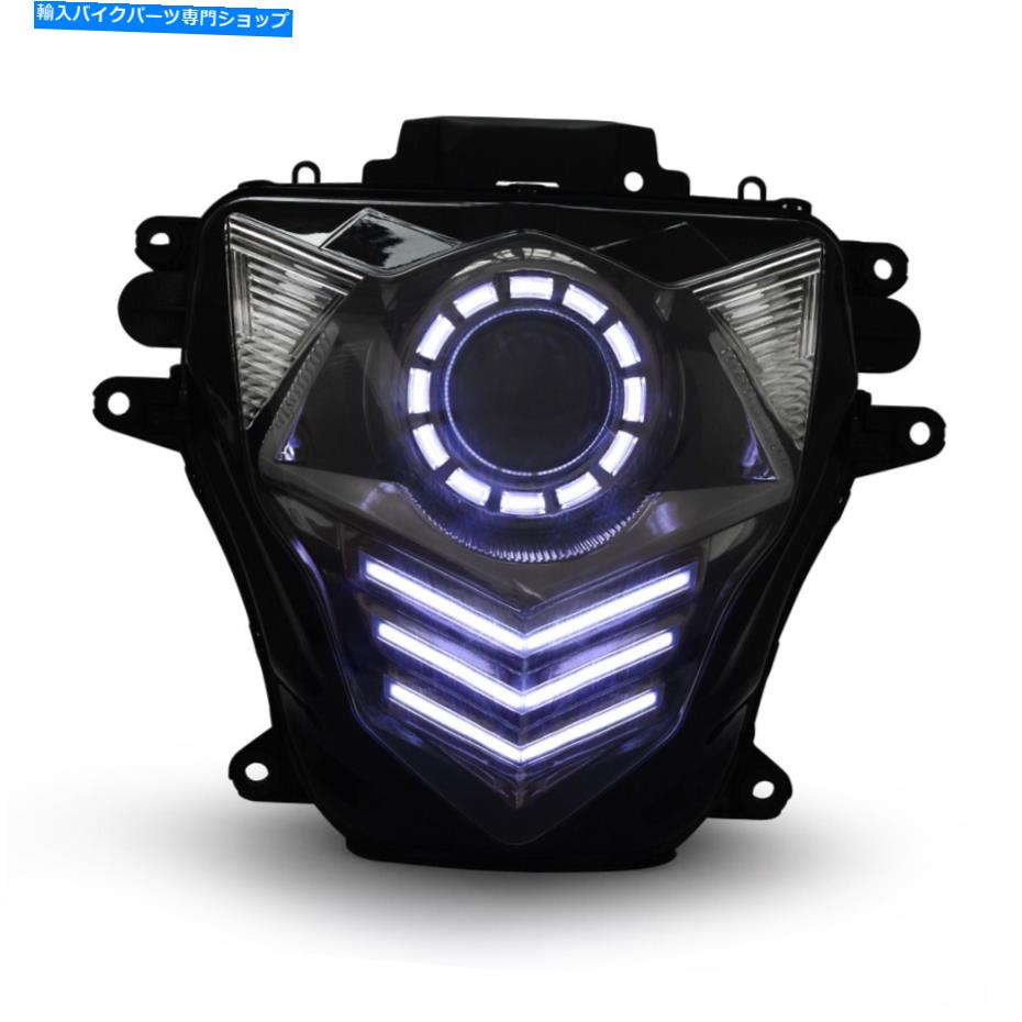 Headlight スズキGSX-R600 2011-2019 LED DRL HIDプロジェクターキットのKTヘッドライトアセンブリ KT Headlight Assembly for Suzuki GSX-R600 2011-2019 LED DRL HID Projector Kit【並行輸入品】