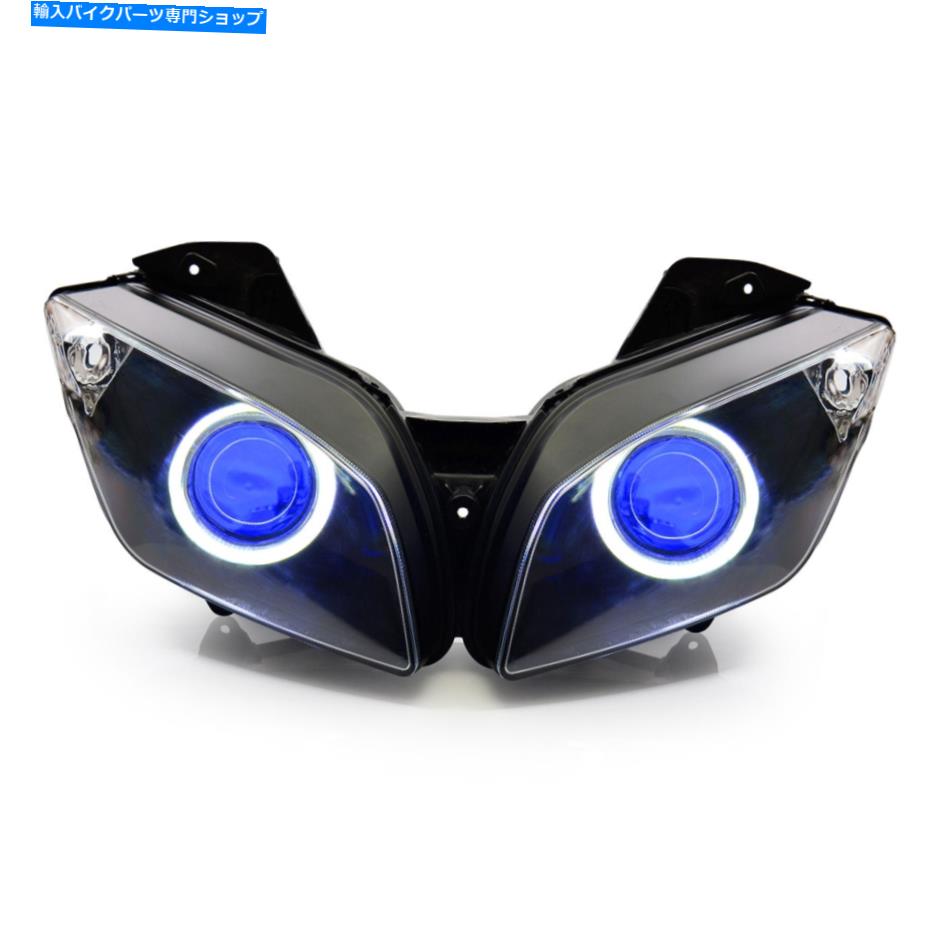 Headlight KT LED Halo Eyes HIDプロジェクターキットヘッドライトアセンブリヤマハR15 2012-2016 KT LED Halo Eyes HID Projector Kit Headlight Assembly for Yamaha R15 2012-2016【並行輸入品】