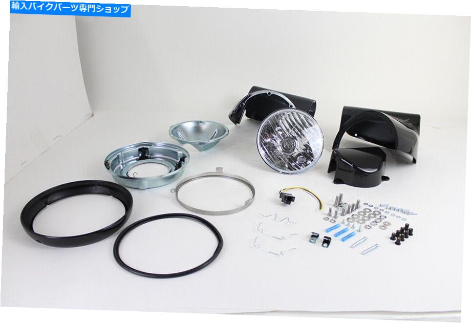 Headlight ヘッドランプカウルキットブラックはハーレーダビッドソンに適合します Headlamp Cowl Kit Black fits Harley-Davidson【並行輸入品】