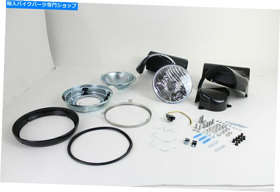 Headlight v-twin 33-1568によるハーレーデビッドソンのためのヘッドランプカウルキットブラック Headlamp Cowl Kit Black for Harley Davidson by V-Twin 33-1568【並行輸入品】|Us Custom Parts Shop USDM