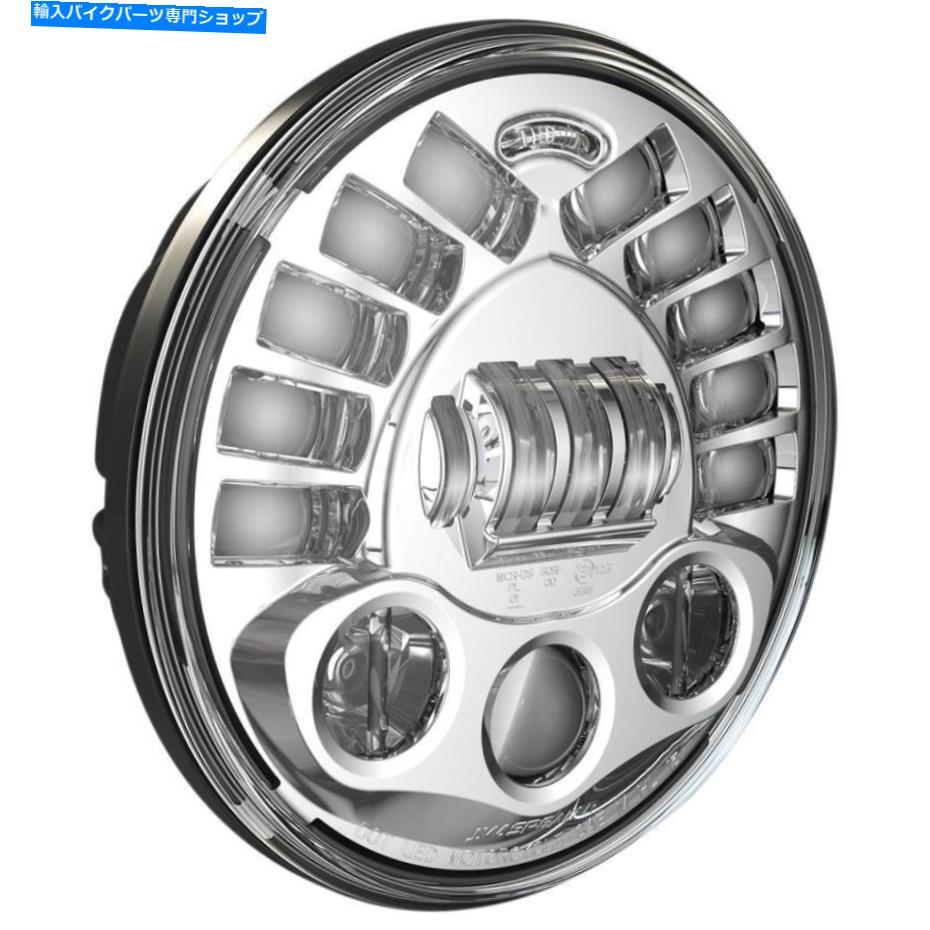 Headlight J.W.スピーカー0555081 7in。 8791台座マウントLED Adaptive 2ヘッドライト-Chrome J.W. Speaker 0555081 7in. 8791 Pedestal Mount LED Adaptive 2 Headlight - Chrome【並行輸入品】