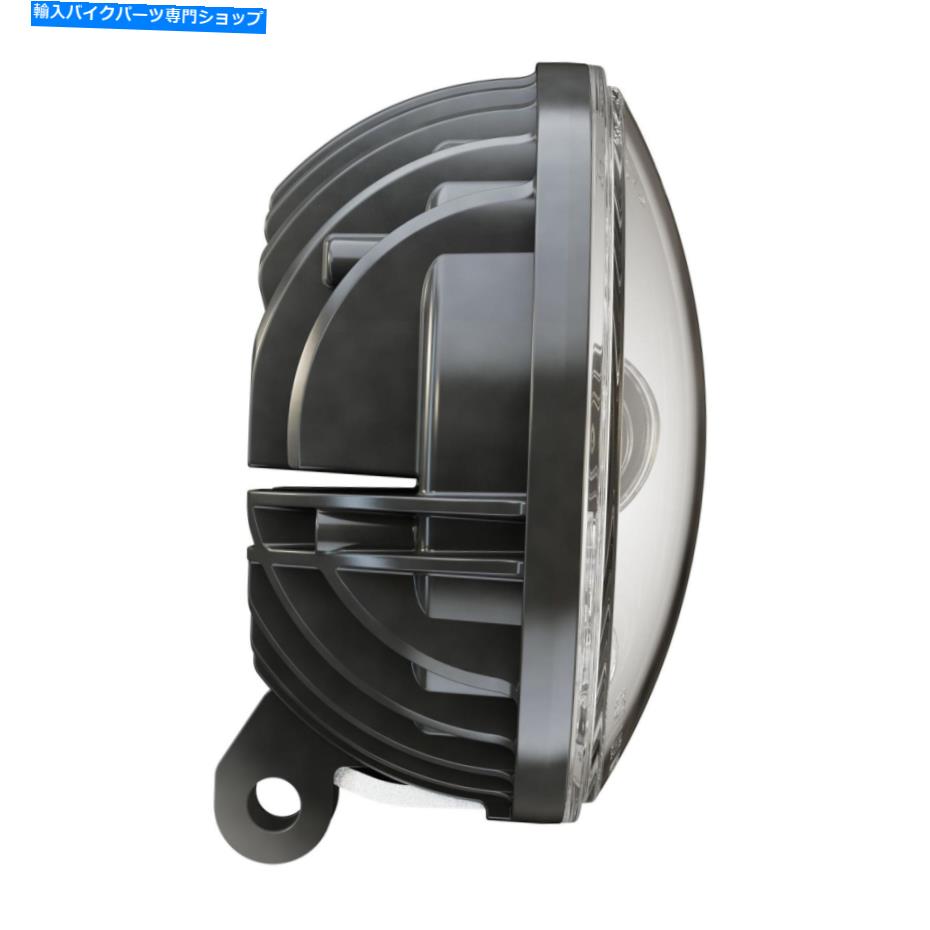 Headlight J＆M 5.75in。適応LED台座ヘッドライト-Chrome -0555121 J&M 5.75in. Adaptive LED Pedestal Headlight - Chrome - 0555121【並行輸入品】