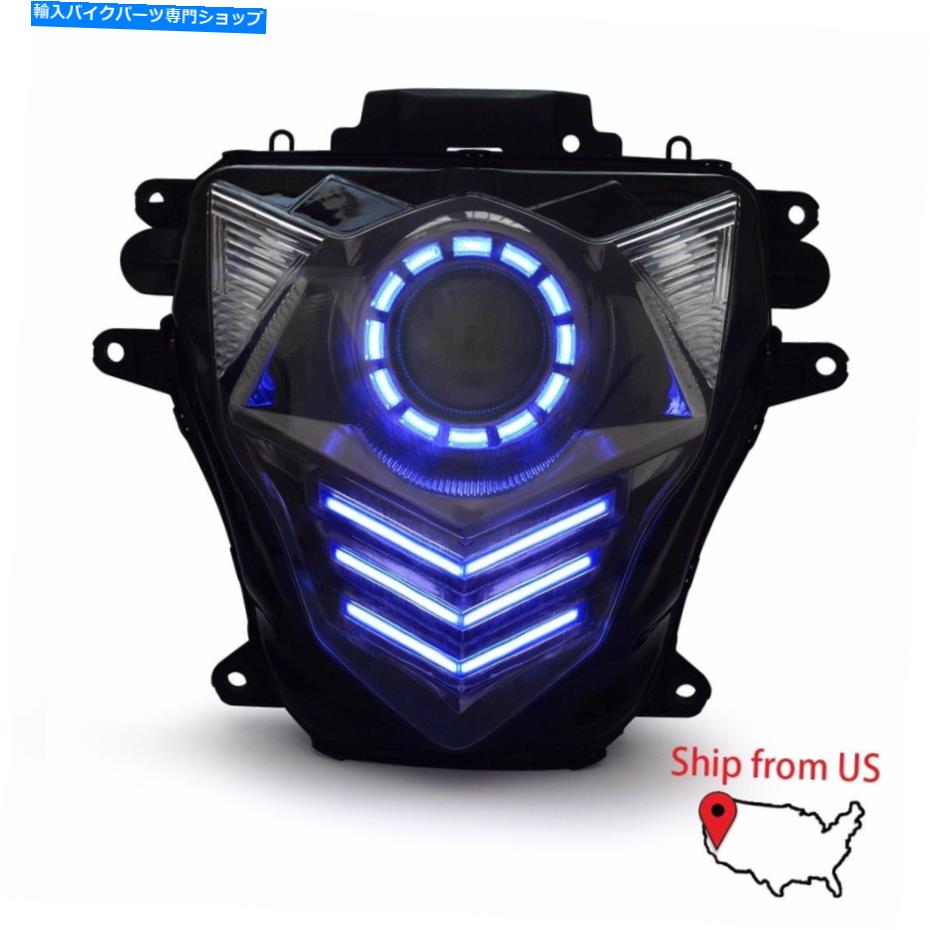 Headlight スズキGSXR750 GSX-R750 2011-2021 SportBike Lamp Blueの1x LEDフロントヘッドライト 1X LED Front Headlight for Suzuki GSXR750 GSX-R750 2011-2021 Sportbike Lamp Blue【並行輸入品】｜Us Custom Parts Shop USDM 97,405円