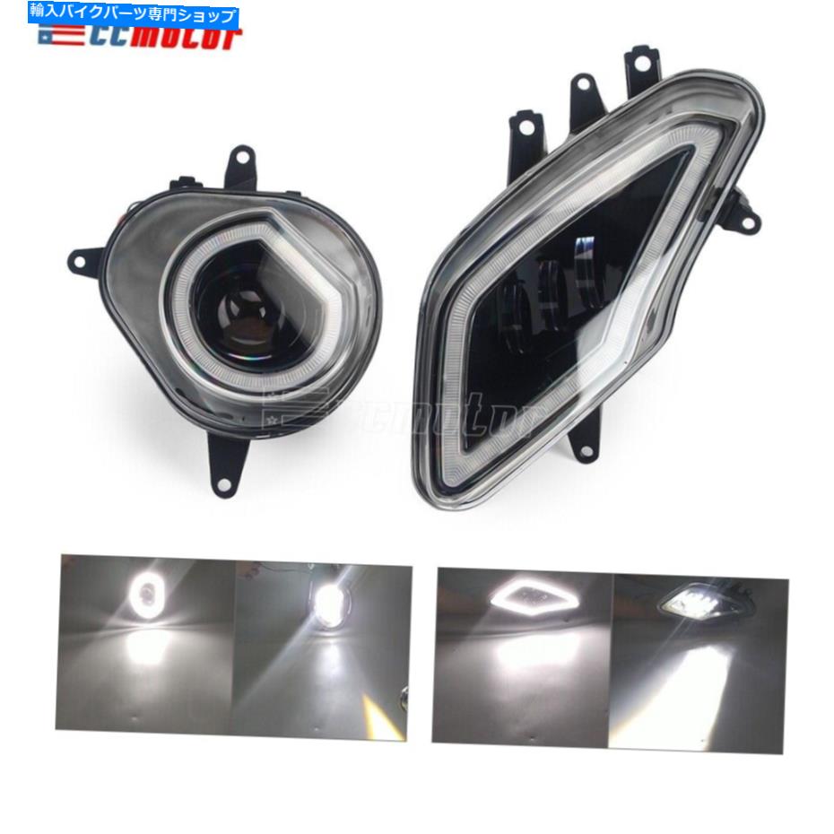 Headlight BMW 2009-2014 S1000RRハロゲンLED DRLプロジェクターヘッドライト左+右 For BMW 2009-2014 S1000RR Halogen LED DRL Projector Headlights Lamps Left+Right【並行輸入品】