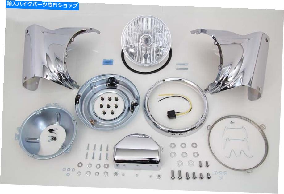Headlight ヘッドランプカウルキットクロムはハーレーダビッドソンに適合します Headlamp Cowl Kit Chrome fits Harley-Davidson【並行輸入品】