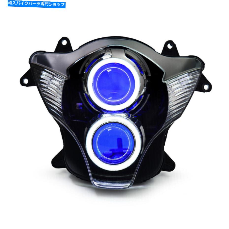 Headlight スズキGSXR600 GSX-R600 2006-2007 Demon Eyes Blueの1X LEDフロントヘッドライト 1X LED Front Head lights for Suzuki GSXR600 GSX-R600 2006-2007 Demon Eyes Blue【並行輸入品】