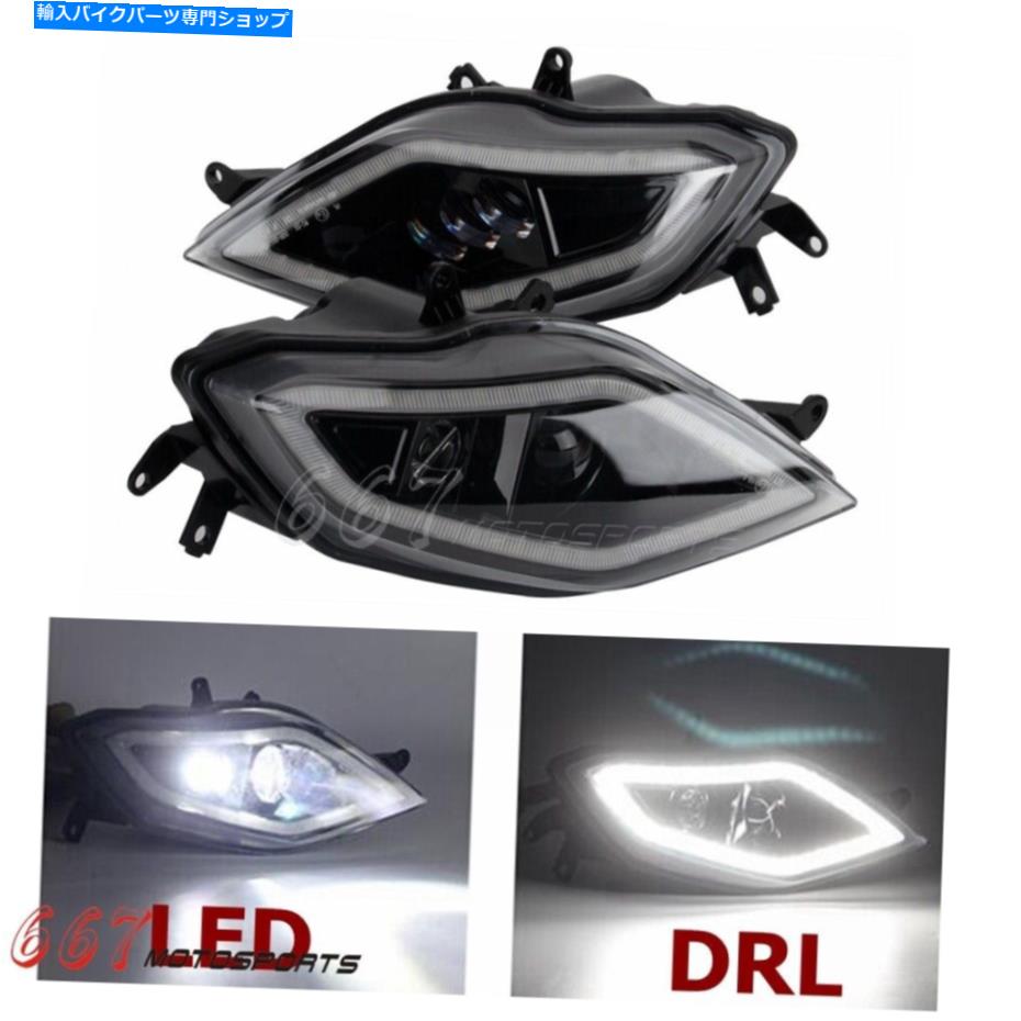 Headlight BMW S1000XR 2014-2019用のdrlランニングライト付きE4オートバイヘッドライトアセンブリw/ drl E4 Motorcycle Headlight Assembly W/ DRL Running Light For BMW S1000XR 2014-2019【並行輸入品】