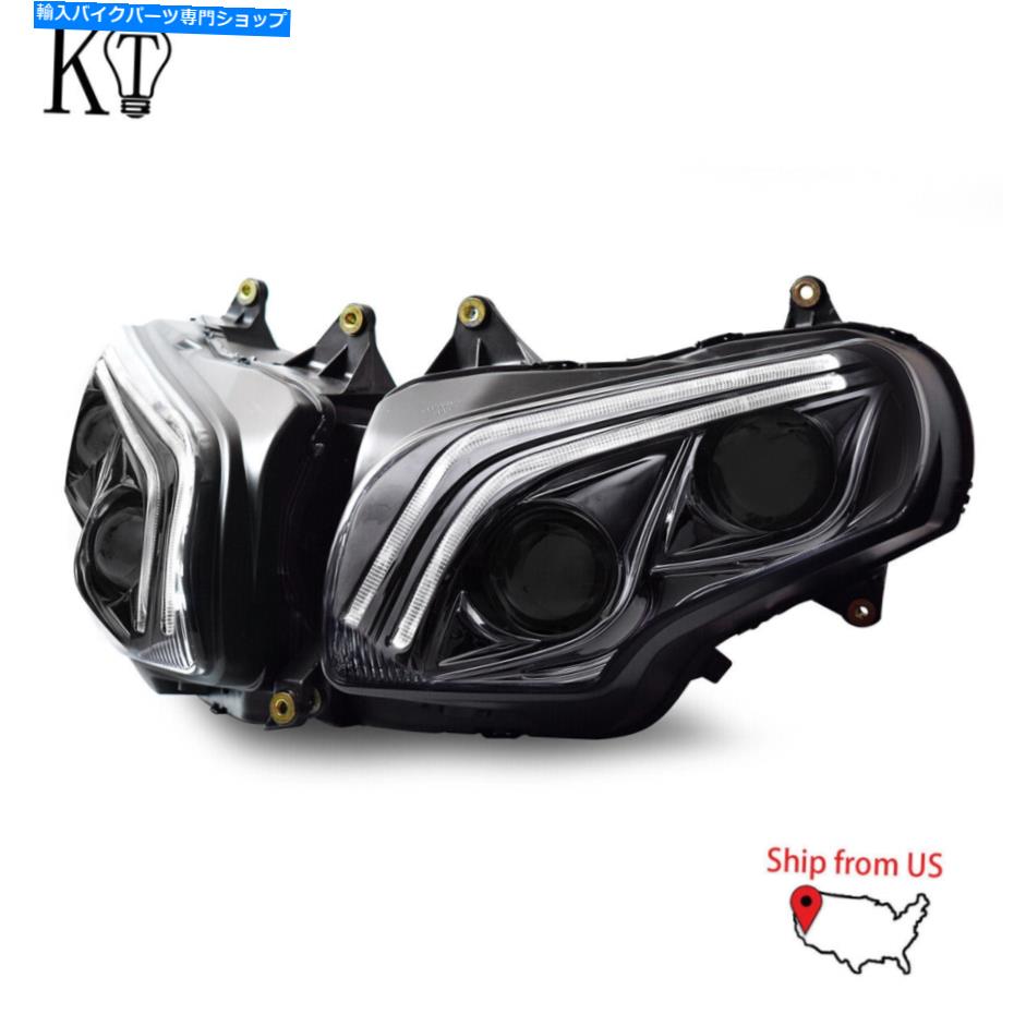 Headlight KTフルLEDモーターサイクルヘッドライトホンダゴールドウィングGL1800 2001-2017フロントランプ KT Full LED Motorcycle Headlight for Honda Goldwing GL1800 2001-2017 Front Lamps【並行輸入品】