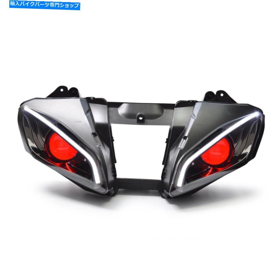 Headlight ヤマハYZF R6 YZF600 2006-2007スポーツバイクランプの1X LEDヘッドライトアセンブリ 1X LED Headlight Assembly for Yamaha YZF R6 YZF600 2006-2007 Sportbike Lamp Red【並行輸入品】