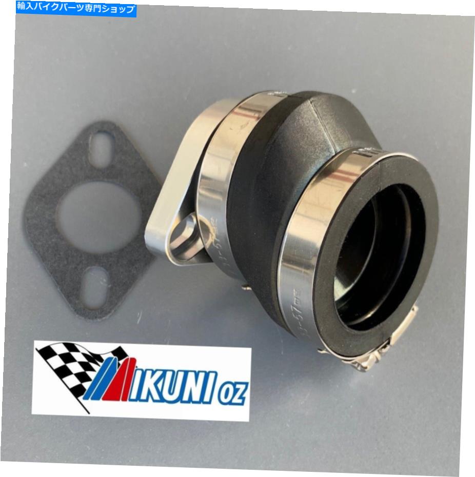 Carburetor Mikuni Flange Assy 33-28mmテーパーID、40m??mオフセットブートID Mikuni Flange ASSY 33-28mm Tapered ID, 40mm Offset Boot ID【並行輸入品】