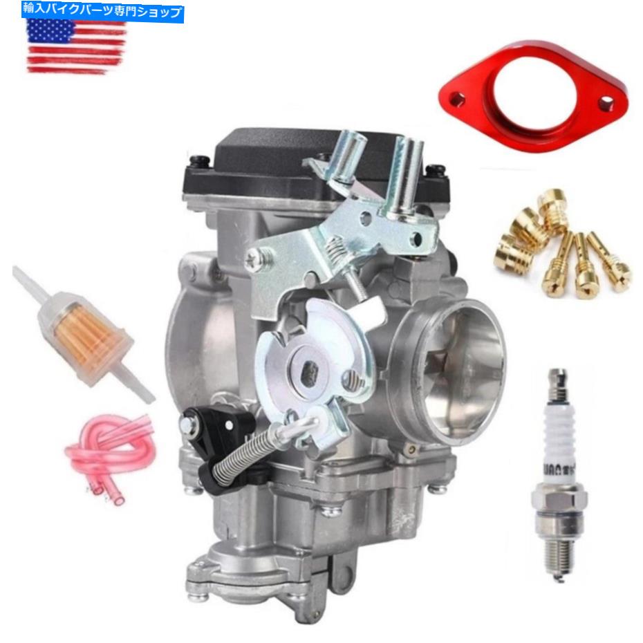 Carburetor Keihin Harley Davidson CV 40 27421-99C赤ガスケット摂取マニホールドのキャブレター Carburetor for Keihin Harley Davidson CV 40 27421-99C Red Gasket Intake Manifold【並行輸入品】