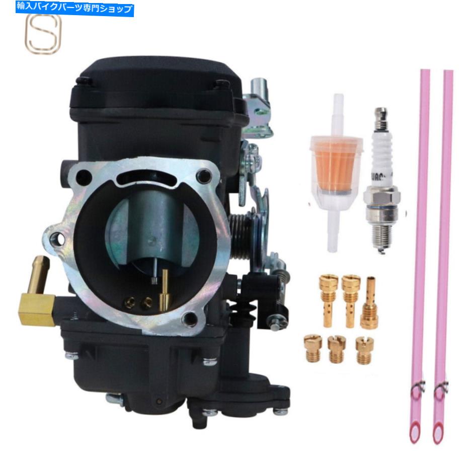 Carburetor ハーレーDavidson CV 40mm CV40 27421-99C 27490-04のブラック炭水化物キャブレター Black Carb Carburetor For Harley Davidson CV 40mm CV40 27421-99C 27490-04【並行輸入品】