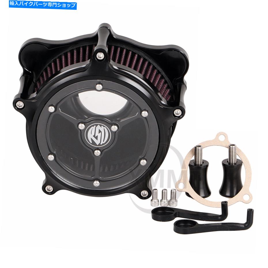 Air Filter ハーレーロードストリートグライドFltrx flhxseのブラックRSDエアクリーナーフィルター摂取量 Black RSD Air Cleaner Filter Intake For Harley Road Street Glide FLTRX FLHXSE【並行輸入品】|Us Custom Parts Shop USDM
