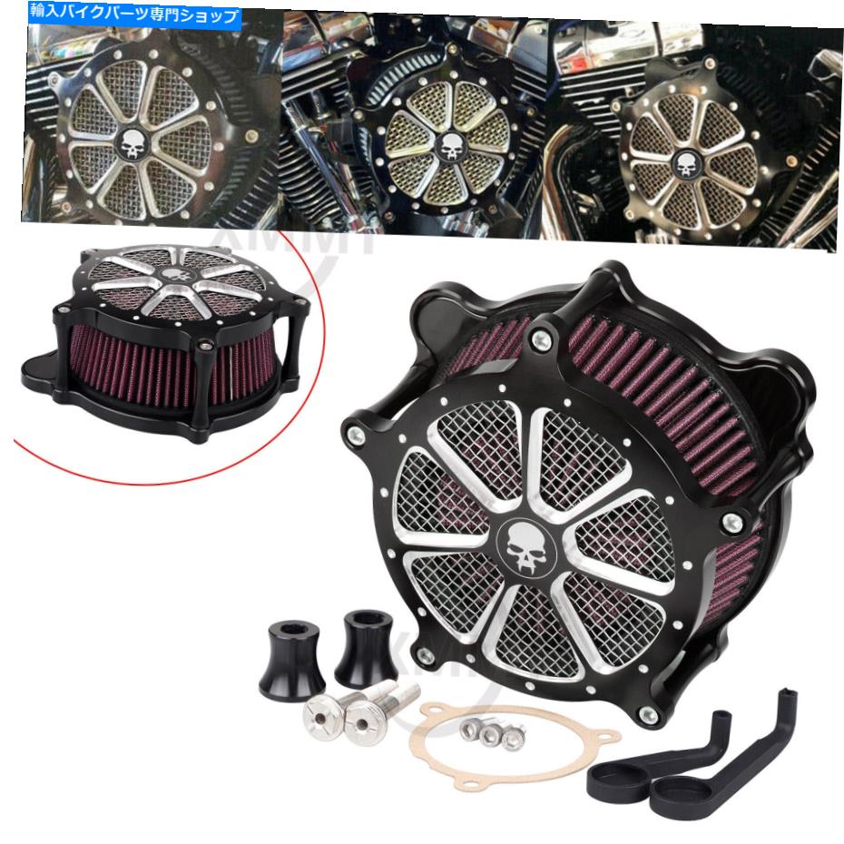 Air Filter ハーレーロードキングストリートグライドソフトアイル用のスカルエアクリーナー赤吸気フィルター Skull Air Cleaner Red Intake Filter for Harley Road King Street Glide Softail【並行輸入品】|Us Custom Parts Shop USDM