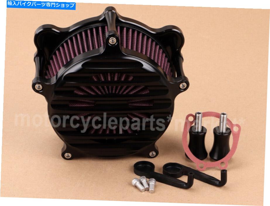 Air Filter Harley Dyna 93-16 Softail 93-15ツーリング用のストライプエアクリーナー赤吸気フィルター Stripe Air Cleaner Red Intake Filter For Harley Dyna 93-16 Softail 93-15 Touring【並行輸入品】