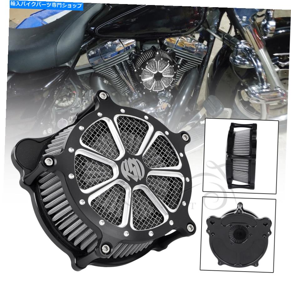 Air Filter ハーレーストリートグライドロードキングソフトアイルFLS CVOエアクリーナー吸気フィルターCNC For Harley Street Glide Road King Softail FLS CVO Air Cleaner Intake Filter CNC【並行輸入品】|Us Custom Parts Shop USDM