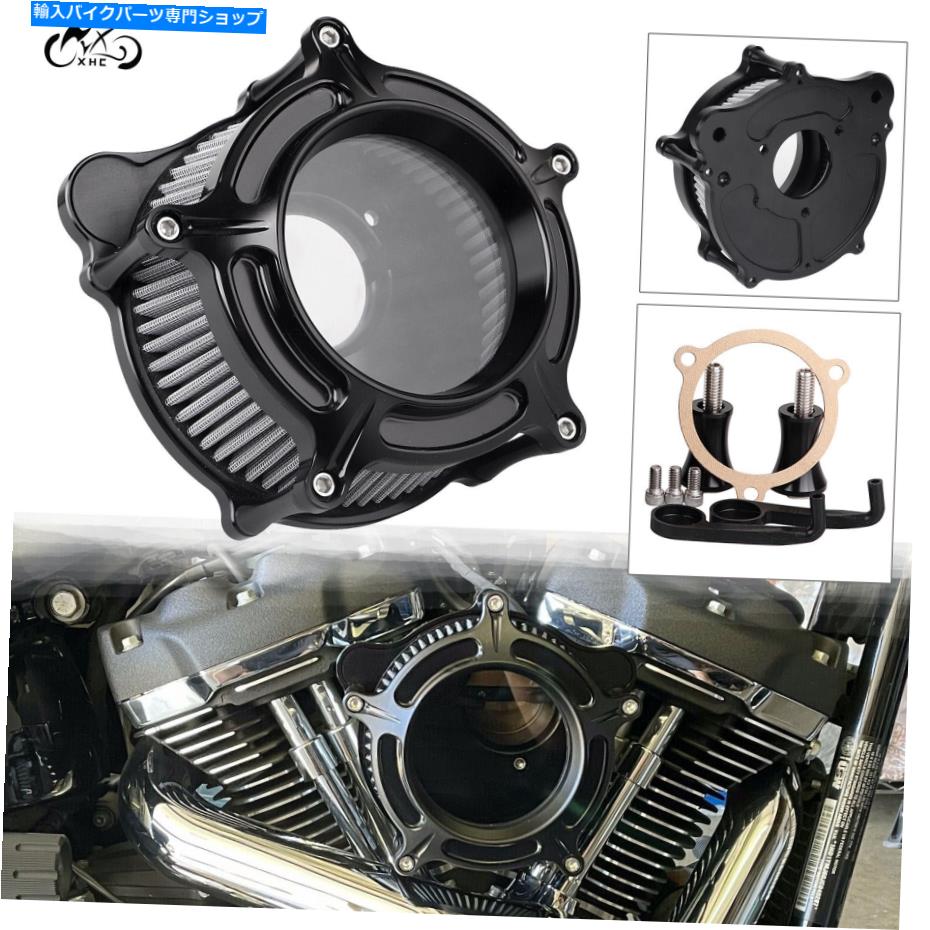 Air Filter ハーレーツーリングのための透明エアクリーナー吸気グレーフィルター08-16ソフトアイルダイナトライ Clarity Air Cleaner Intake Grey Filter For Harley Touring 08-16 Softail Dyna Tri【並行輸入品】