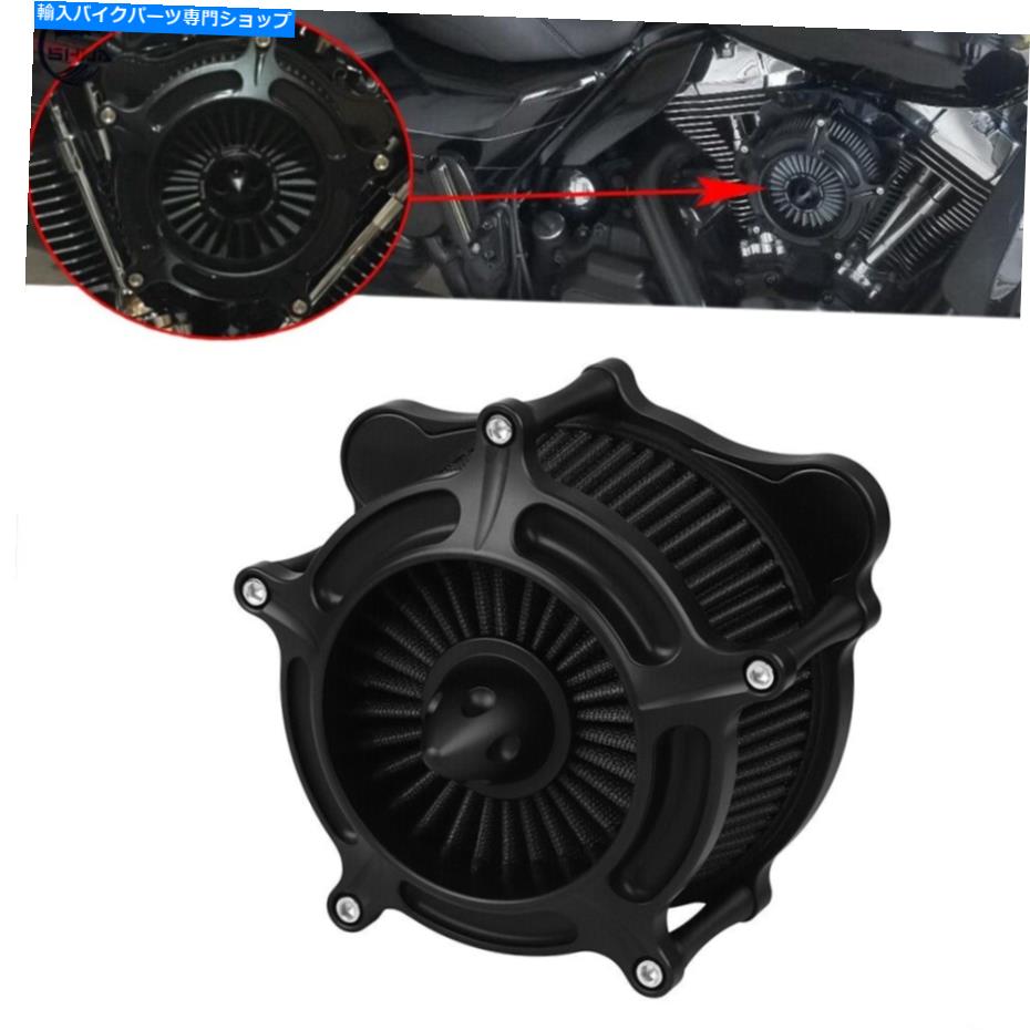 Air Filter CNCブラックエアクリーナーインテークフィルターキットハーレーツーリンググライドダイナソフトアイル CNC Black Air Cleaner Intake Filter Kit For Harley Touring Glide Dyna Softail【並行輸入品】