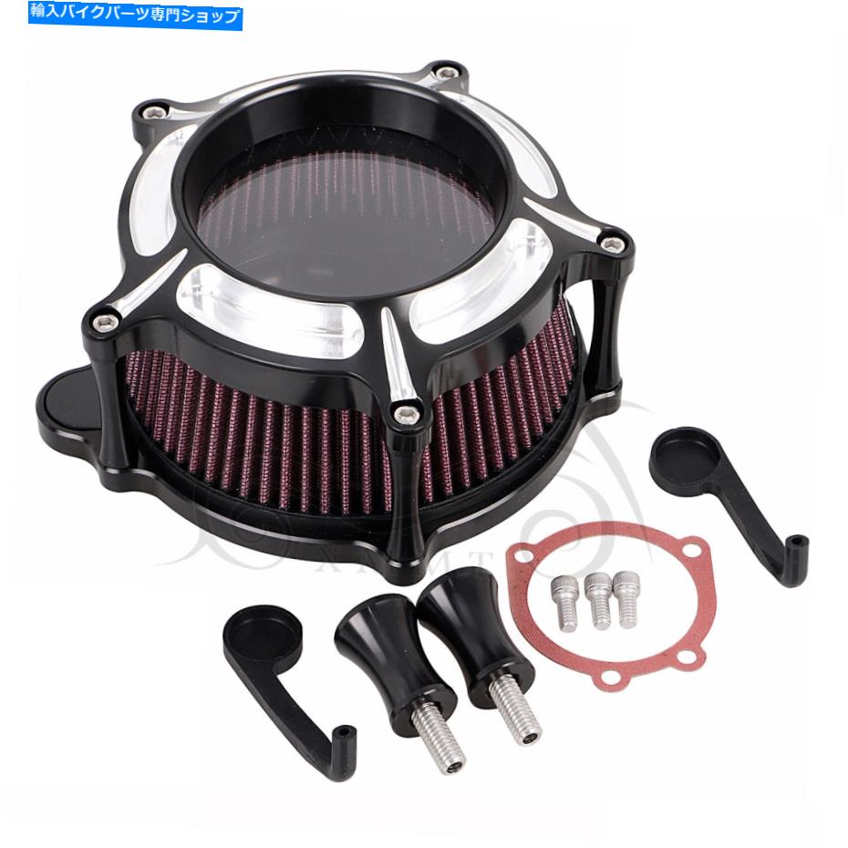 Air Filter ハーレーファットボーイFLSTFヘリテージソフトアイル用のアルミニウムエアクリーナーインテークフィルターキット Aluminum Air Cleaner Intake Filter Kit For Harley Fatboy FLSTF Heritage Softail【並行輸入品】