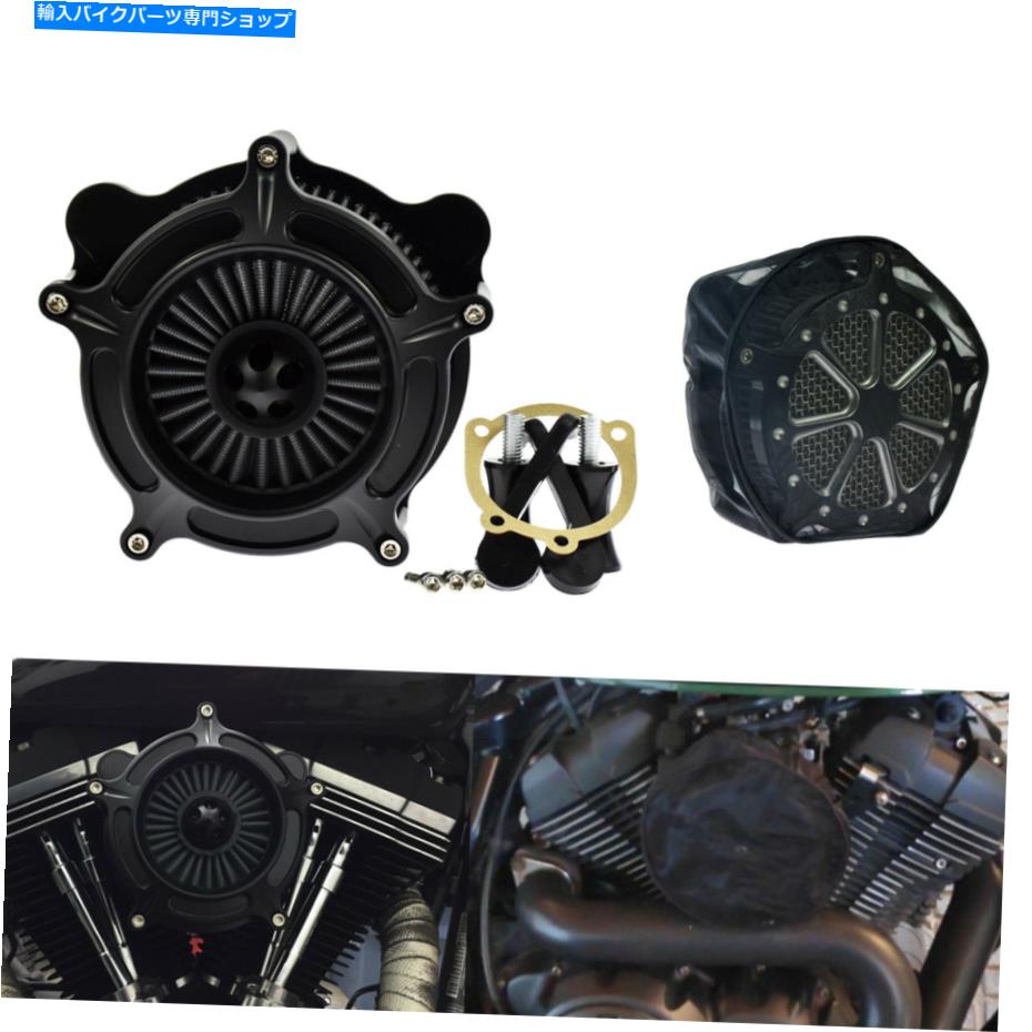Air Filter ブラックエアクリーナータービン吸気フィルターレインソッカーフィットハーレーツーリング00-07 Black Air Cleaner Turbine Intake Filter Rain Socker Fit For Harley Touring 00-07【並行輸入品】|Us Custom Parts Shop USDM