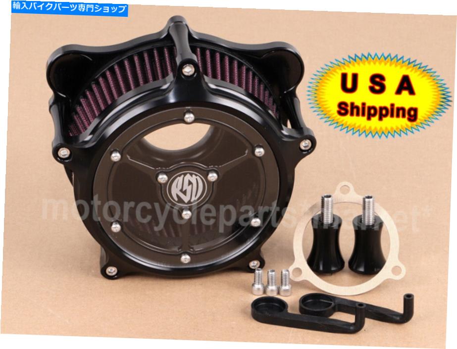 Air Filter ハーレーツアーロードストリートグライド用のブラッククラリティエアクリーナーインテークフィルターRSD Black Clarity Air Cleaner Intake Filter RSD For Harley Touring Road Street Glide【並行輸入品】|Us Custom Parts Shop USDM