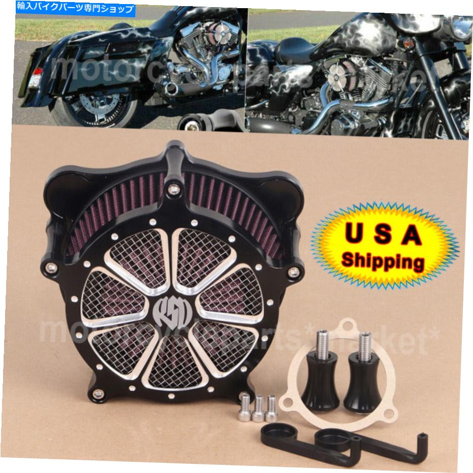 Air Filter ハーレーエレクトラグライドのエアクリーナーインテークフィルターウルトラクラシックflhtcu 08-16 Air Cleaner Intake Filter For Harley Electra Glide Ultra Classic FLHTCU 08-16【並行輸入品】