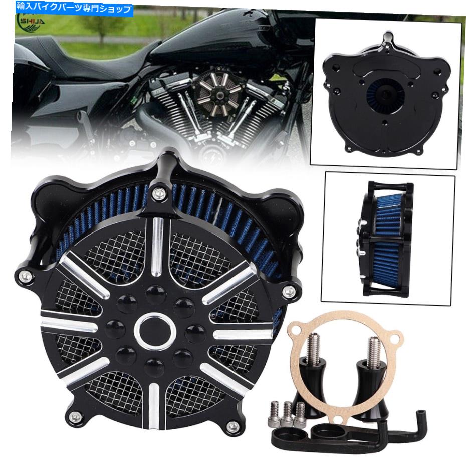 Air Filter ハーレーストリートロードグライドFLTR FLHX 08-16に適合するCNCエアインテークフィルターフィット CNC Air Intake Filter Cleaner Fit For Harley Street Road Glide FLTR FLHX 08-16【並行輸入品】｜Us Custom Parts Shop USDM