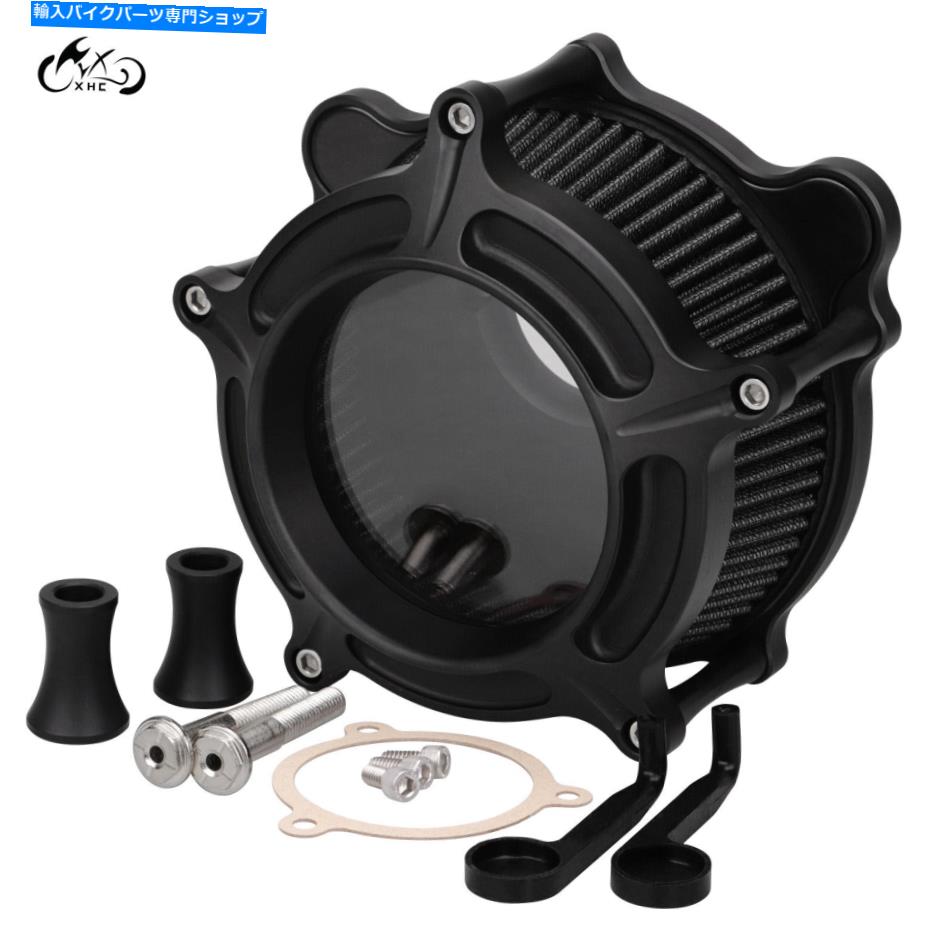Air Filter ハーレーツーリングロードキングストリートグライド用のクリアブラックエアクリーナー吸気フィルター Clear Black Air Cleaner Intake Filter For Harley Touring Road King Street Glide【並行輸入品】|Us Custom Parts Shop USDM