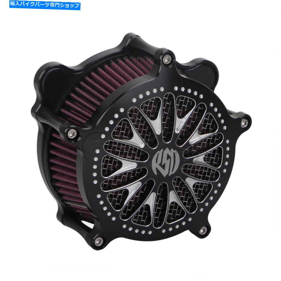 Air Filter RSDエアクリーナーハーレーエレクトラグライドロードキングのアクセサリー付き赤いフィルター RSD Air Cleaner Red Filter with Accessories For Harley Electra Glide Road King【並行輸入品】