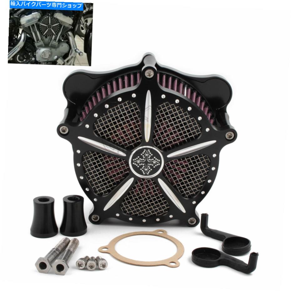 Air Filter CNCクロスエアクリーナーインテークフィルターキットハーレーツーリングエレクトラグライドソフトイル CNC Cross Air Cleaner Intake Filter Kit For Harley Touring Electra Glide Softail【並行輸入品】|Us Custom Parts Shop USDM