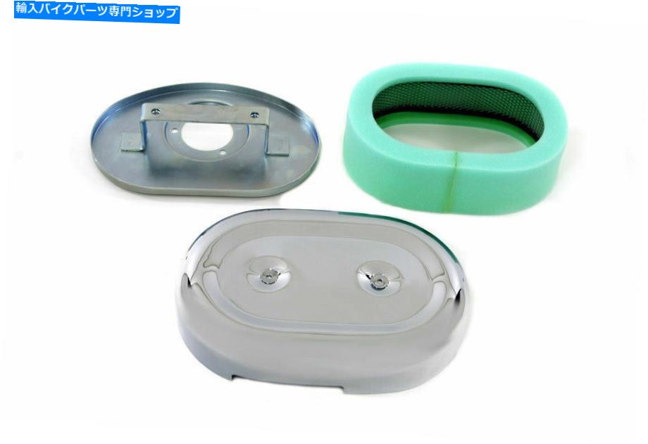 Air Filter v-TwinによるHarley Davidsonの楕円形のエアクリーナーアセンブリ Oval Air Cleaner Assembly for Harley Davidson by V-Twin【並行輸入品】|Us Custom Parts Shop USDM