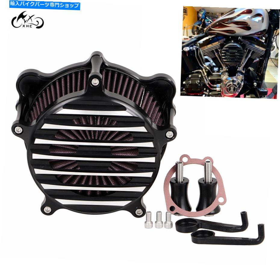 Air Filter ハーレーダイナストリートボブFXDB fxdwgツーリング用のストライプエアクリーナーインテークフィルター Stripe Air Cleaner Intake Filter For Harley Dyna Street Bob FXDB FXDWG Touring【並行輸入品】|Us Custom Parts Shop USDM