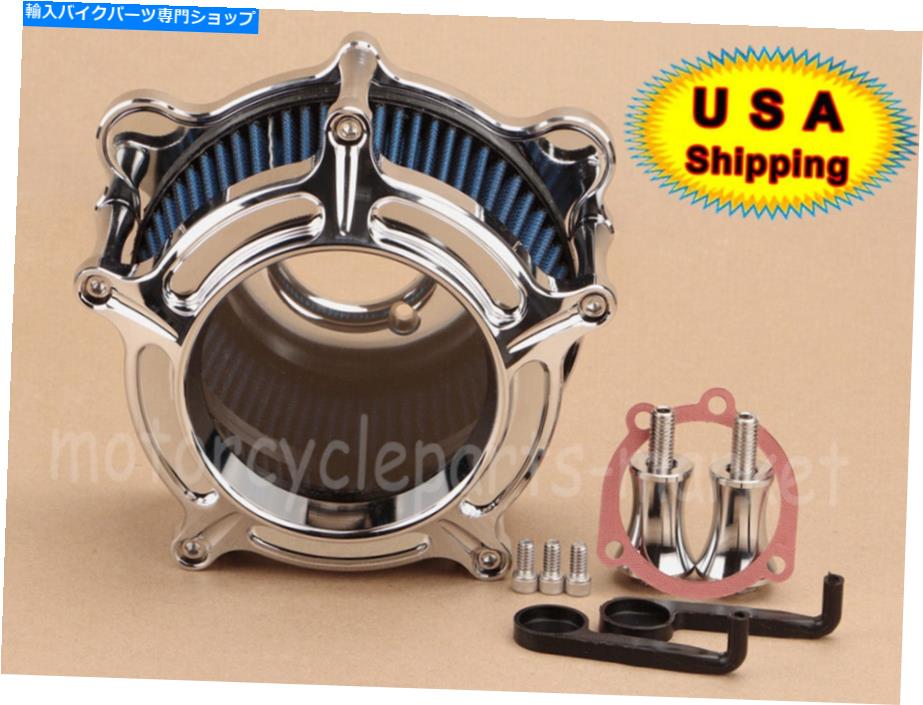 Air Filter CNCクリアエアクリーナー吸気ハーレーブレイクアウトソフトアウトスーパーグライド用ブルーフィルター CNC Clear Air Cleaner Intake Blue Filter For Harley Breakout Softail Super Glide【並行輸入品】