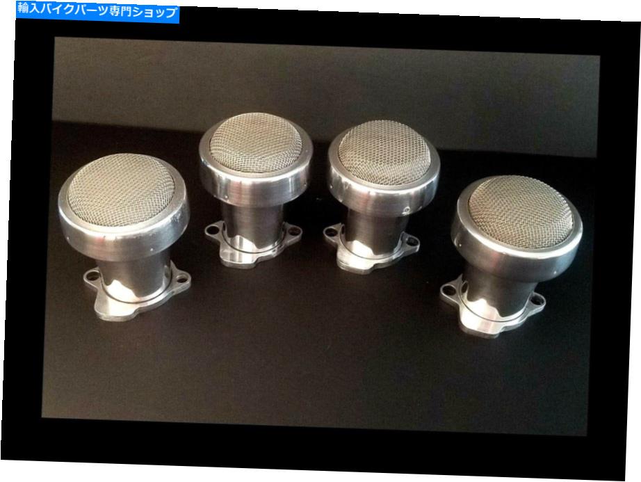 Carburetor オートバイfcr速度スタックとフィルタースパンアルミニウムセットはアメリカで作られた4 Motorcycle FCR Velocity Stack & Filters Spun Aluminum Set of 4 Made in the USA【並行輸入品】