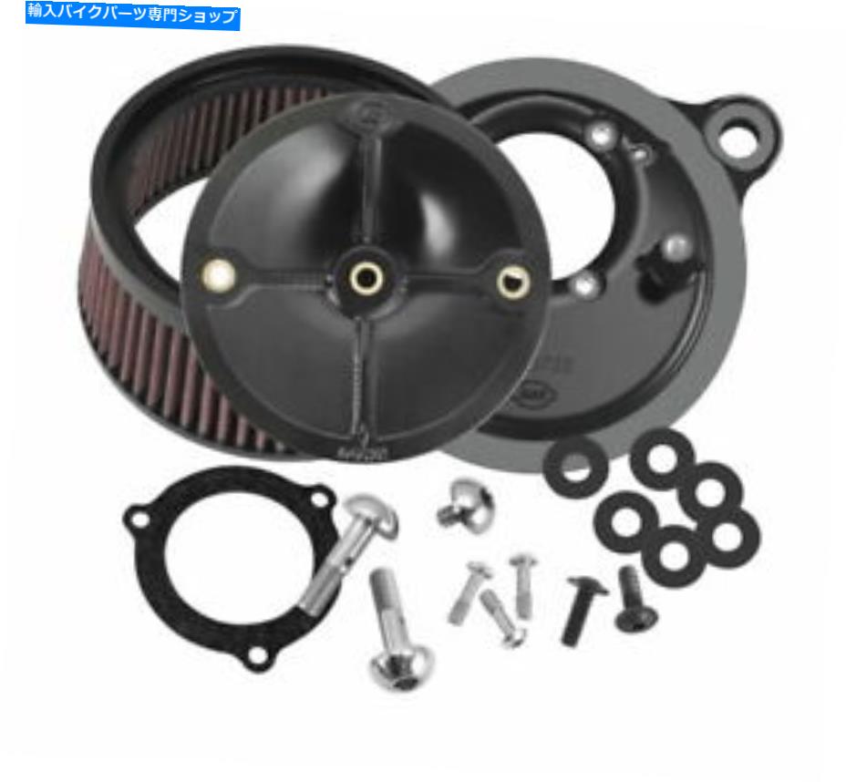 Carburetor S＆Sサイクル170-0165スロットルホグスロットルボディ用のステルスエアクリーナーキット S & S Cycle 170-0165 Stealth Air Cleaner Kits for Throttle Hog Throttle Bodies【並行輸入品】